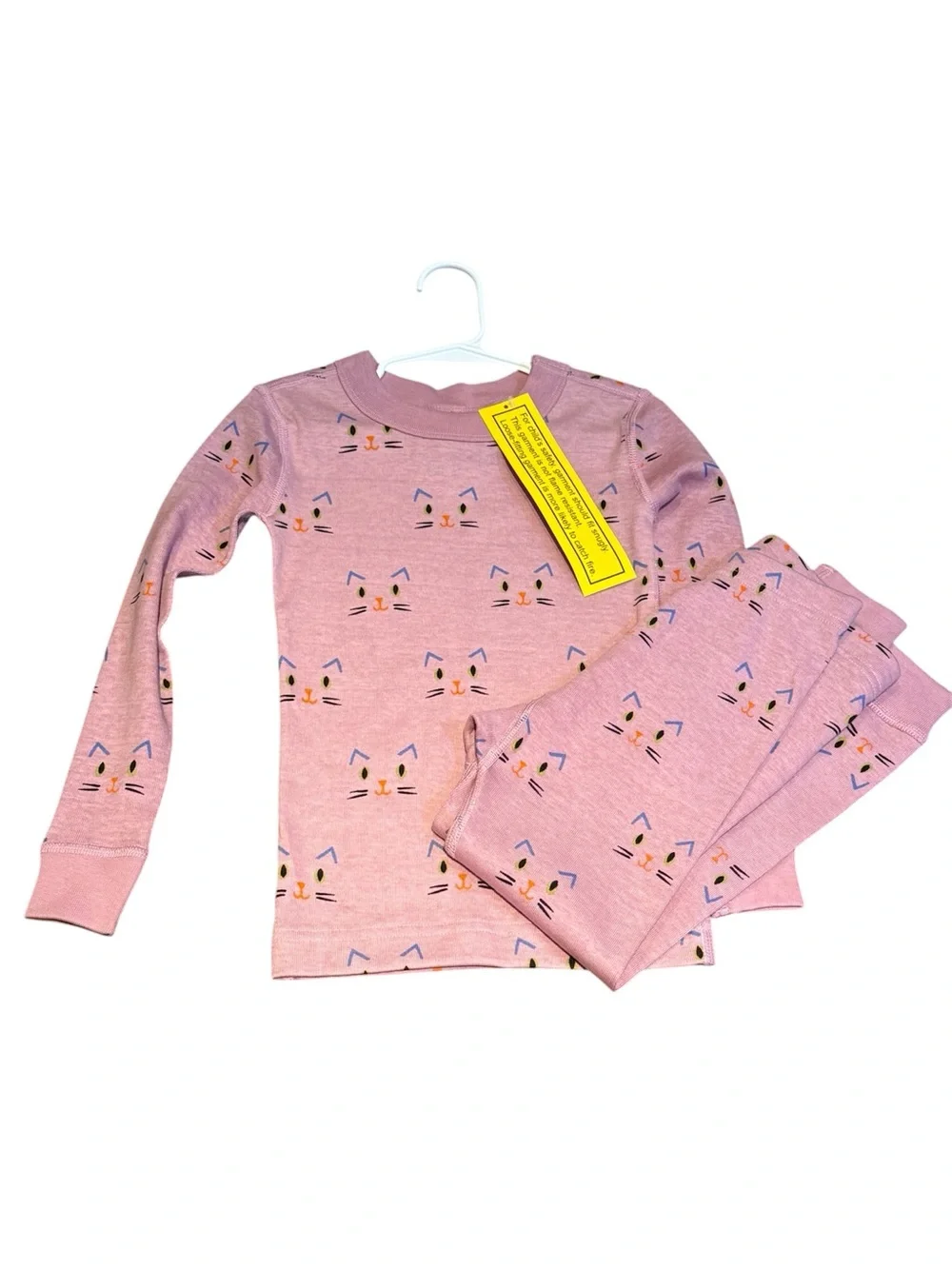NWT Hanna Andersson Purple Cat Long Sleeve Pajamas Organic Cotton 4